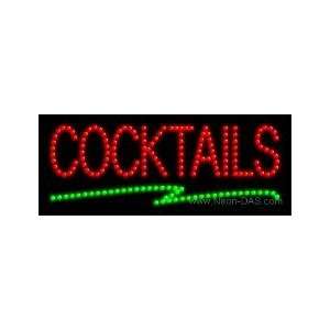  Cocktails LED Sign 8 x 20