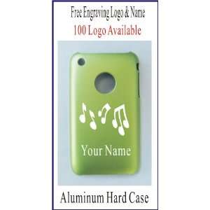  Personalized Laser Engraved iPhone 3G Case Cover Green 