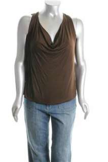 Lauren Ralph Lauren NEW Plus Size Knit Top Brown BHFO Sale Shirt 3X 