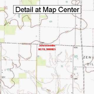  USGS Topographic Quadrangle Map   Johnsonville, Illinois 