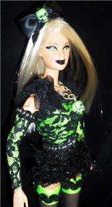 Gothic Beauty barbie doll ooak gothic fishnet stockings like gothic 