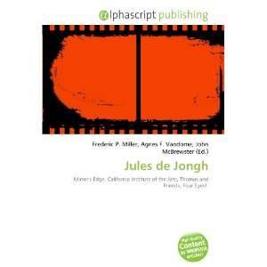  Jules de Jongh (9786133810624) Books