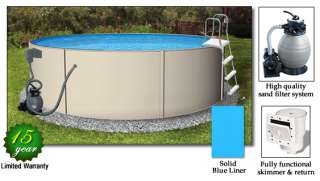 BLUE LAGOON™ ECONOMICAL STEEL ABOVE GROUND POOL PACKAGE