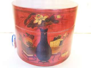 Chinese Decorated Lacquered Hat Box ($275)  