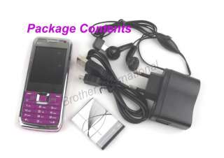 MINI E71 TV phone Unlocked Cell Phone Dual Sim Purple  
