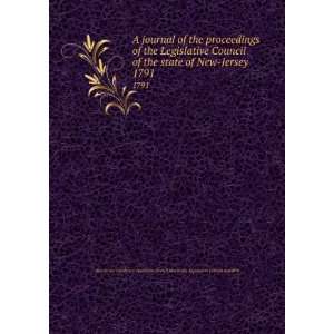  A journal of the proceedings of the Legislative Council of 