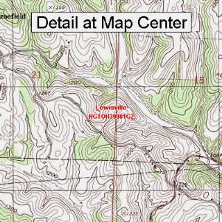   Map   Lewisville, Ohio (Folded/Waterproof)