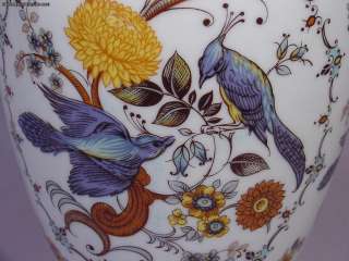 Beautiful KPM Hand Painted Vase Birds & Flowers  
