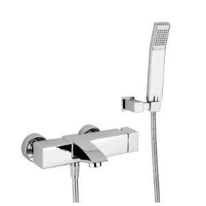Level LEC Bath/Shower Faucet with Shower Kit and Joint Bracket Finish 