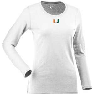  Miami Womens Relax Long Sleeve Tee (White) Sports 