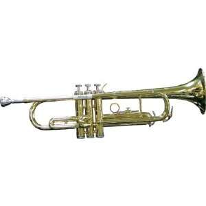  Austin Bazaar B Flat Yellow Brass Trumpet with Case 