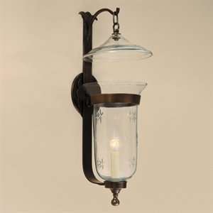   JVI Designs 1000 08 Clear Large Bell Jar Wall Sconce