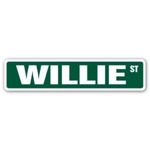  WILLIE Street Sign name kids childrens room door bedroom 