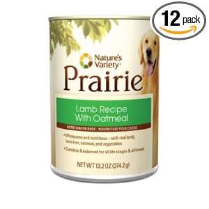 Prairie Lamb Recipe with Oatmeal Canned Dog Food by Natures Variety 