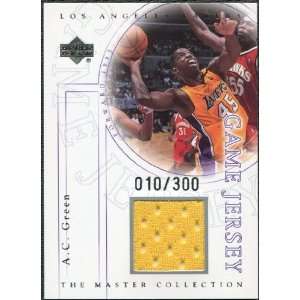  2000 Upper Deck Lakers Master Collection Game Jerseys #AGJ 