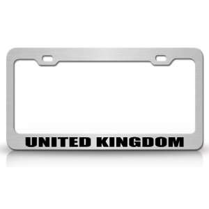  UNITED KINGDOM Country Steel Auto License Plate Frame Tag 