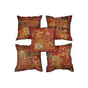  Designer Home Furnishing Cushion Covers With Heavy Zari 