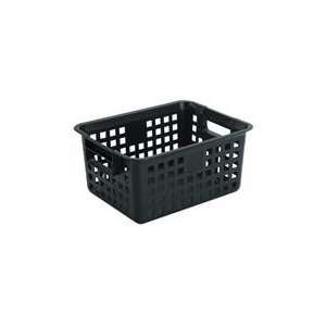 Plastic Basket   Set of 4 Black   by Iris 