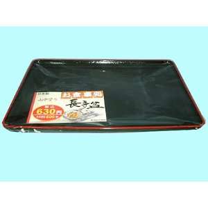  Japanese lacquered oblong food tray