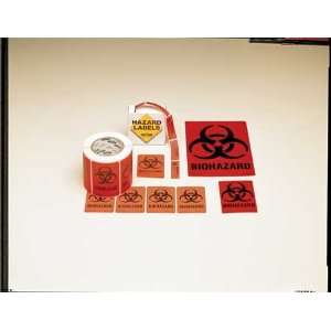  LAB SAFETY SUPPLY 18766LS Biohazard Label,5 x 3.5 In,PK 20 