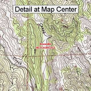  USGS Topographic Quadrangle Map   Knoxville, California 