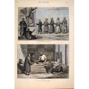 Cabul Sketches Kabob Shop Kutta Blind Beggar Print 1879 