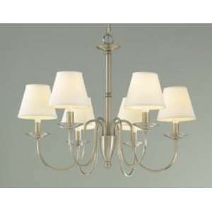 Norwell Lighting 5721 BN WS Brushed Nickel with White Shade Carlton 