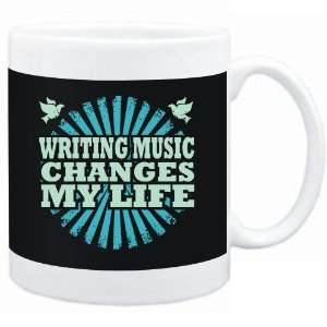  Mug Black  Writing Music changes my life  Hobbies 