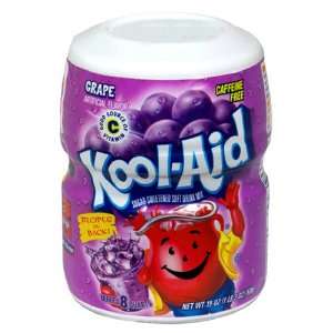 Kool Aid Grape Sweetened, 19 Ounce Container (Pack of 6)  