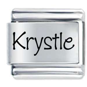  Name Krystle Gift Laser Italian Charm Pugster Jewelry