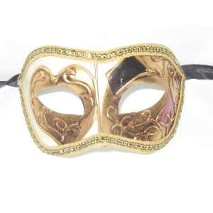  Purple and Gold Colombina Beethoven Venetian Mask