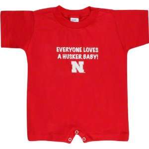  Nebraska Cornhuskers Infant Husker Baby Romper