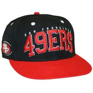  San Francisco 49ers Big Text 2 Tone Flatbill Snapback Hat 