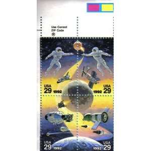  1992 SPACE ACCOMPLISHMENTS #2634a Block of 4 x 29 cents US 