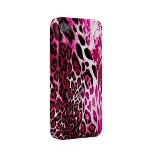  Pink Leopard skin Case mate Iphone 4 Cases Cell Phones 