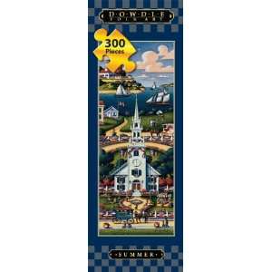  Dowdle Folk Art Church   Summer 300pc 8x24 Tall Puzzles 