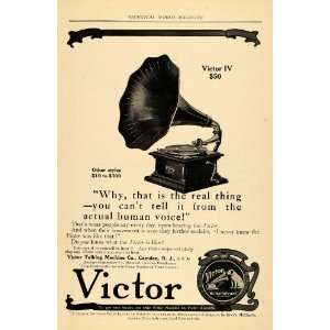 1909 Ad Victor IV Talking Machine Nipper Pricing Camden   Original 