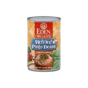  Eden Organic Refried Pinto Beans, Lightly Salted, 16 oz 