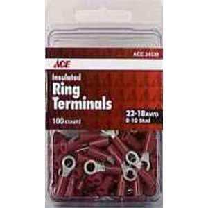  Pk/100 Ace Insulated Ring Terminal (34539)