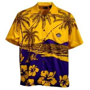  LSU Tigers Hawaiian Camp Shirt