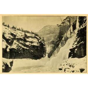  1902 Print Glacier Mountain Furuheim Mountainous Landscape 