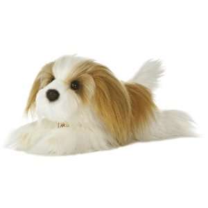   World Miyoni 11 inches Shih Tzu Stuffed Dog with Brush Toys & Games