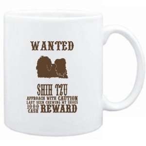 Mug White  Wanted Shih Tzu   $1000 Cash Reward  Dogs  