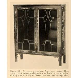  1918 Print American Furniture Home Decor Wardrobe Style 