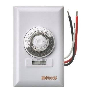 Woods 59017 Mechanical Repeats Daily Wall Switch Timer