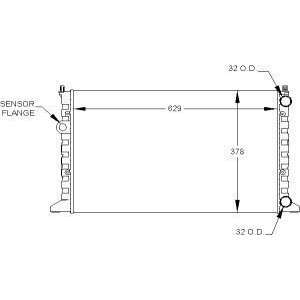  Visteon 9809 Radiator Automotive