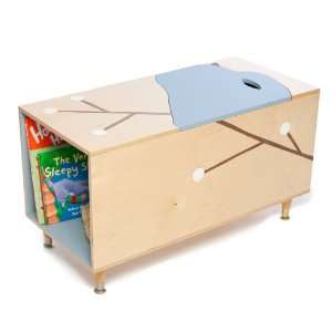  Mod Mom Maude Toy Box with Book Cubby in Blue Baby