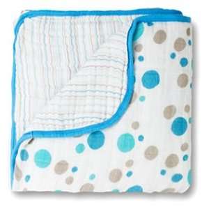  Star Bright Dream Blanket in Blue Spots & Stripes Baby