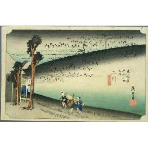  Hand Made Oil Reproduction   Ando Hiroshige   24 x 16 
