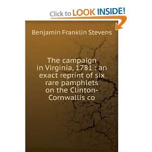  The campaign in Virginia, 1781  an exact reprint of six 